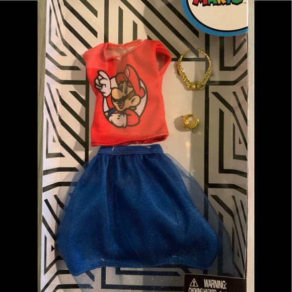 NIB Barbie Super Mario Bros 3pc Fashion Pack Set - Picture 3 of 8